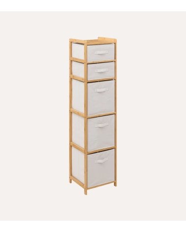 Estantería para Baño Tidy Box con 5 Cestas de Bambú
