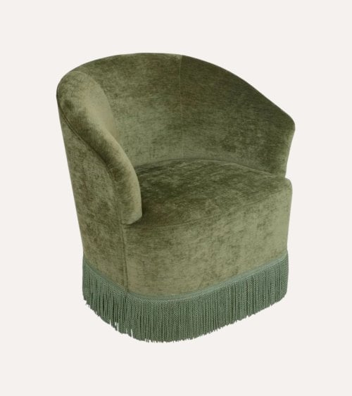 Sillón de Chenila Alanya de Madera