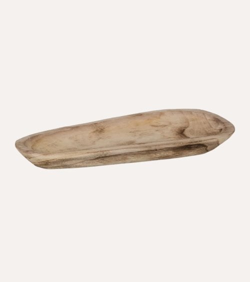 Bandeja Larga para Centro de Mesa de Madera de Paulonia
