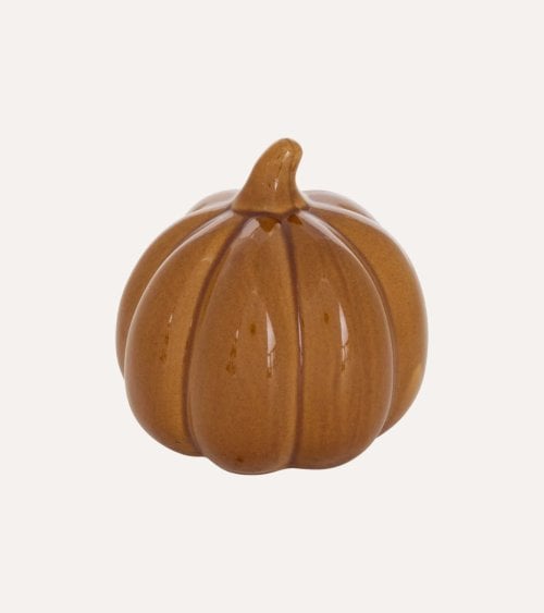 Figura Decorativa Calabaza de Cerámica
