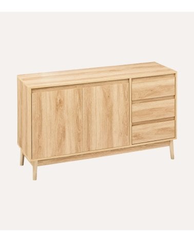 Aparador Abana con 2 Puertas y 3 Cajones de MDF