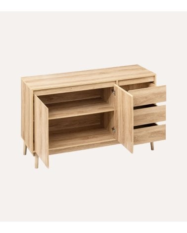 Aparador Abana con 2 Puertas y 3 Cajones de MDF