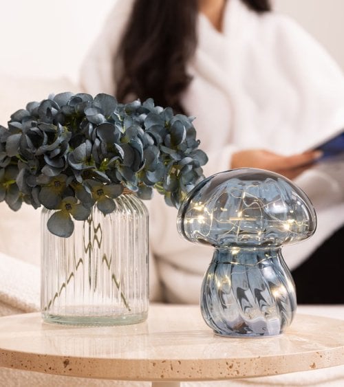 Lámpara de Mesa Seta Malu de Vidrio