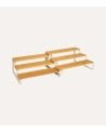 Estante Extensible para Especias Ordera de Bambú y Metal