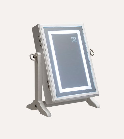 Joyero Bettany con Espejo LED de MDF