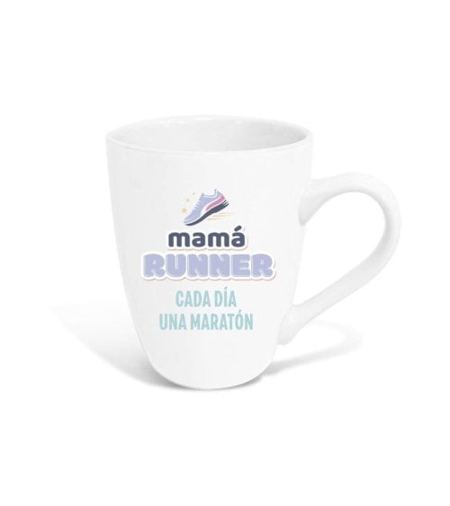 Taza de Cerámica de 344 ML “Mamá Runner cada Día una Maratón”-1