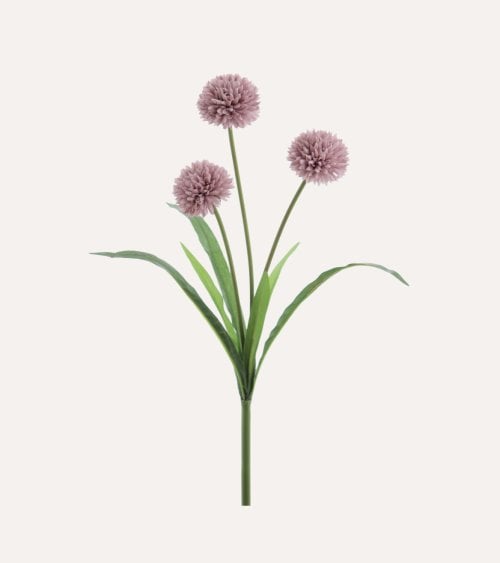 Flores Mum Decorativas de Poliéster y Plástico