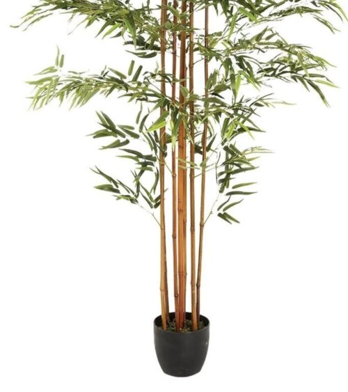 Planta Artificial de Bambú con Maceta Plástica-3