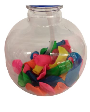 Botella con Dispensador con 50 Globos de Colores-3