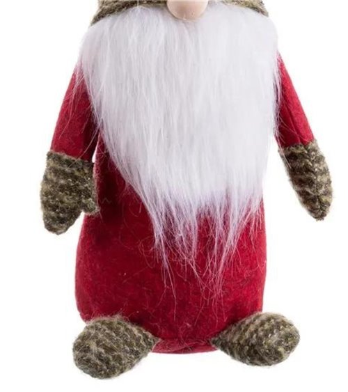 Muñeco de Navidad de Papa Noel de Pie de Tela Roja 50cm