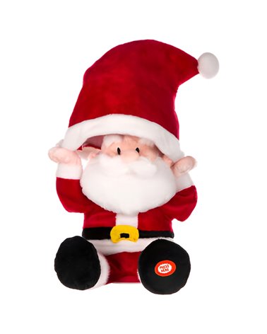 Papá Noel con sombrero montado